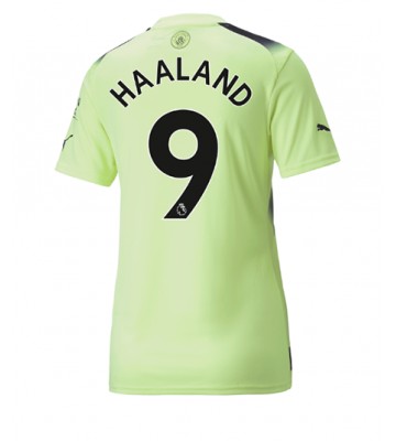 Manchester City Erling Haaland #9 Tredjedrakt Kvinner 2022-23 Kortermet